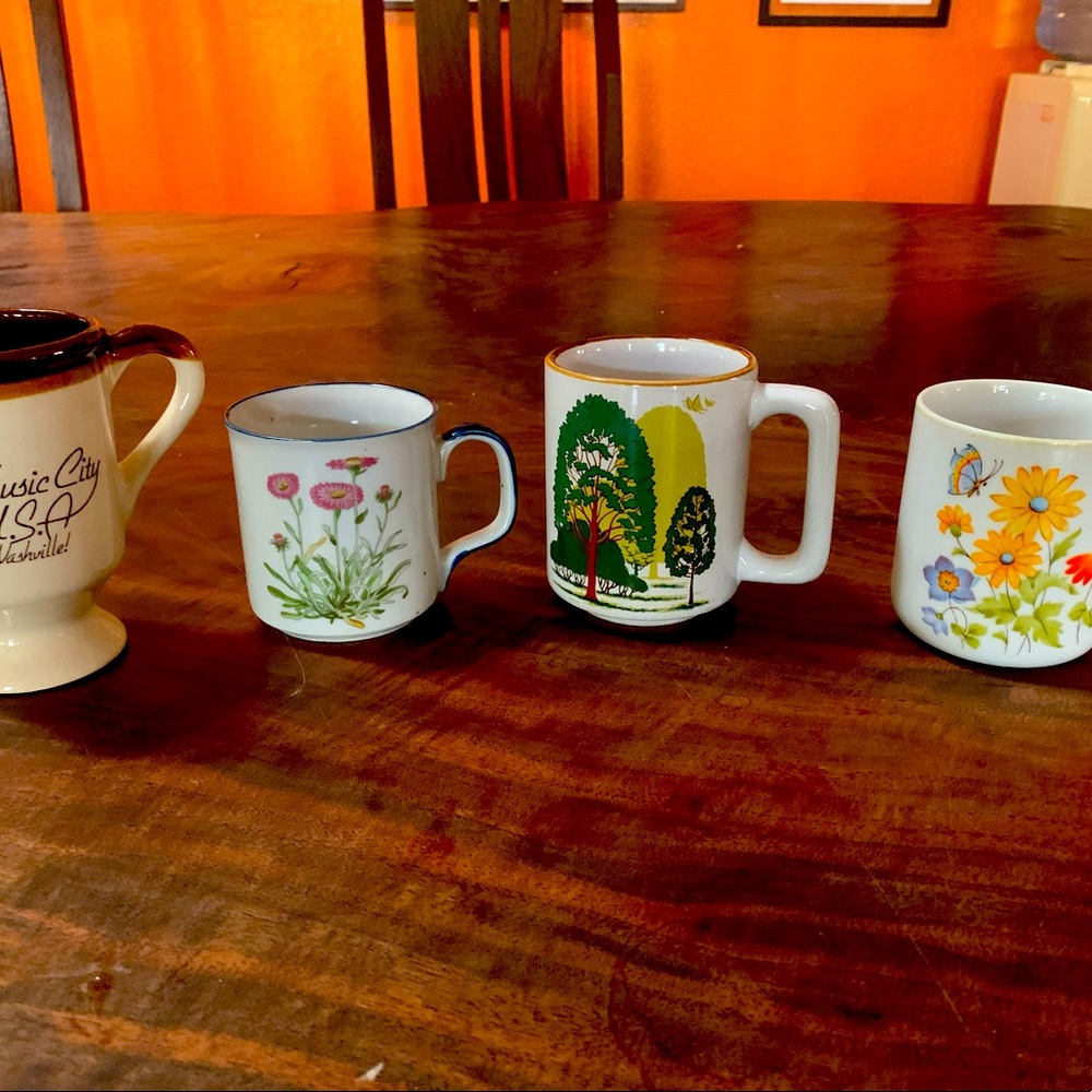 Vintage coffee cup lot